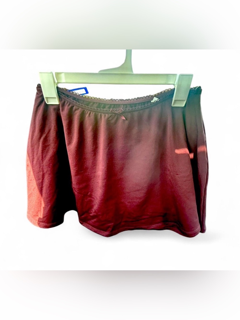 wild fable Burgundy Lace-Trim burgundy skirt
